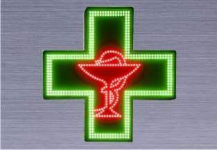 Полноцветный аптечный крест - экран